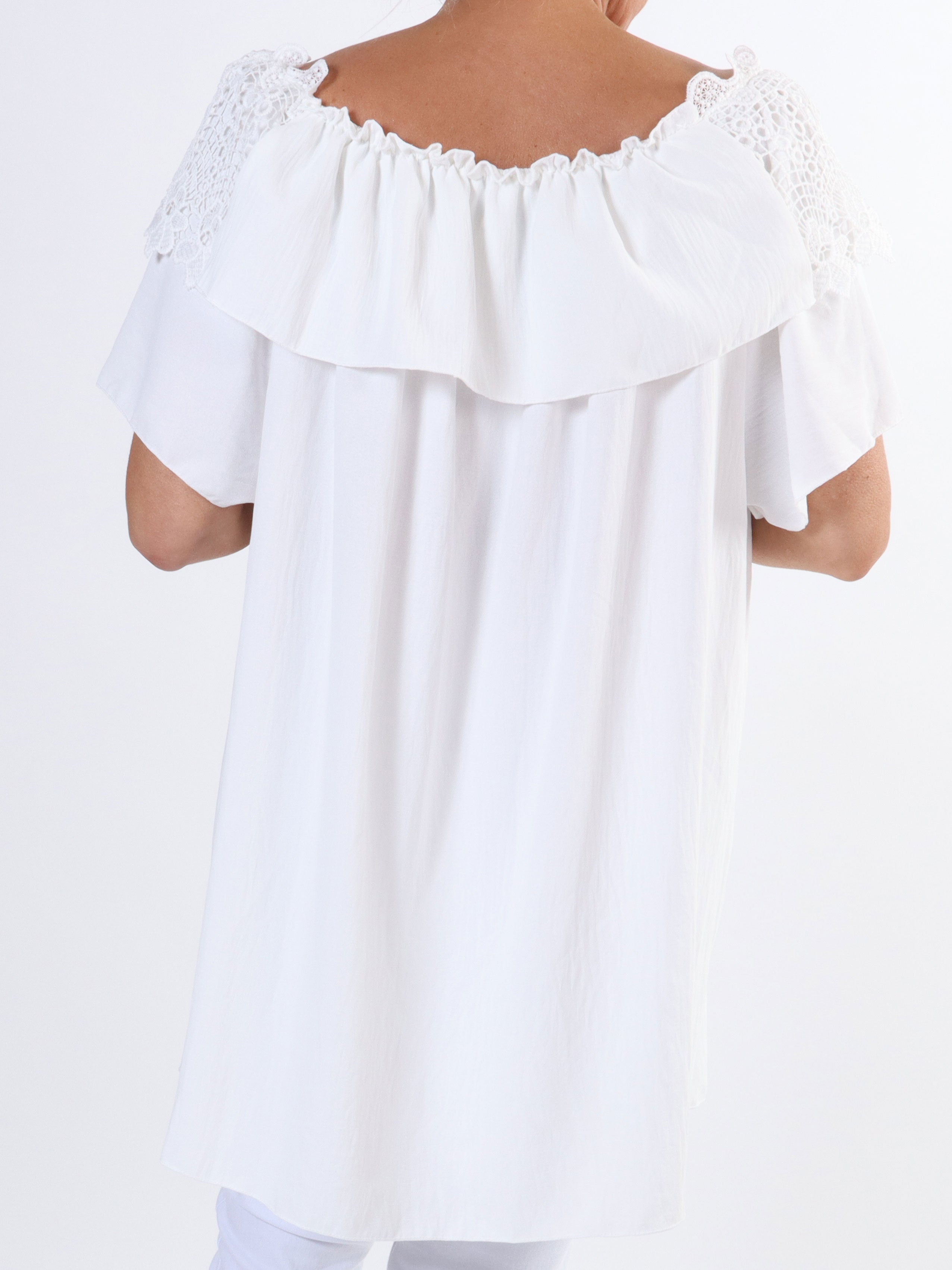 Sydney - Sød plus size tunika med broderinger